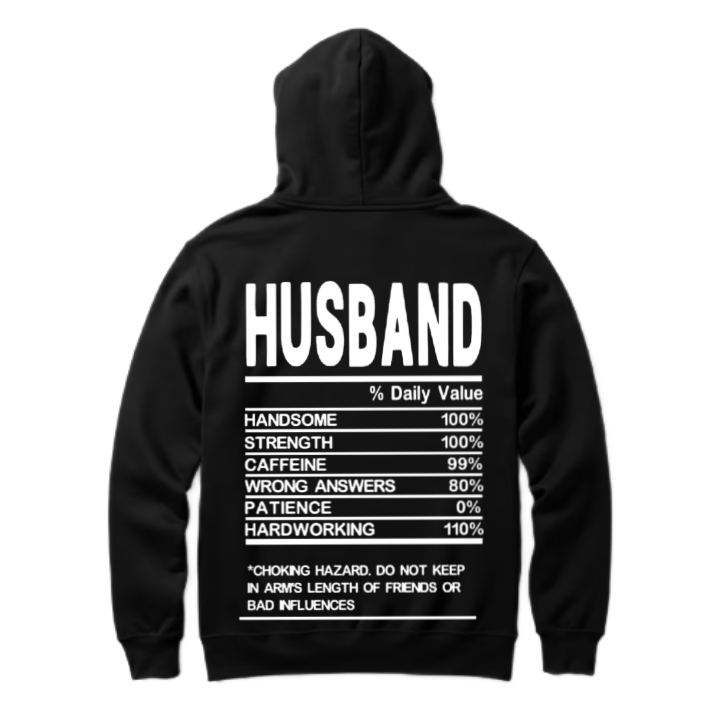 HUSBAND Back text oversize hoodie back 115
