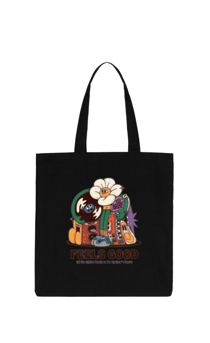 FEELS GOOD tote bag Black 115