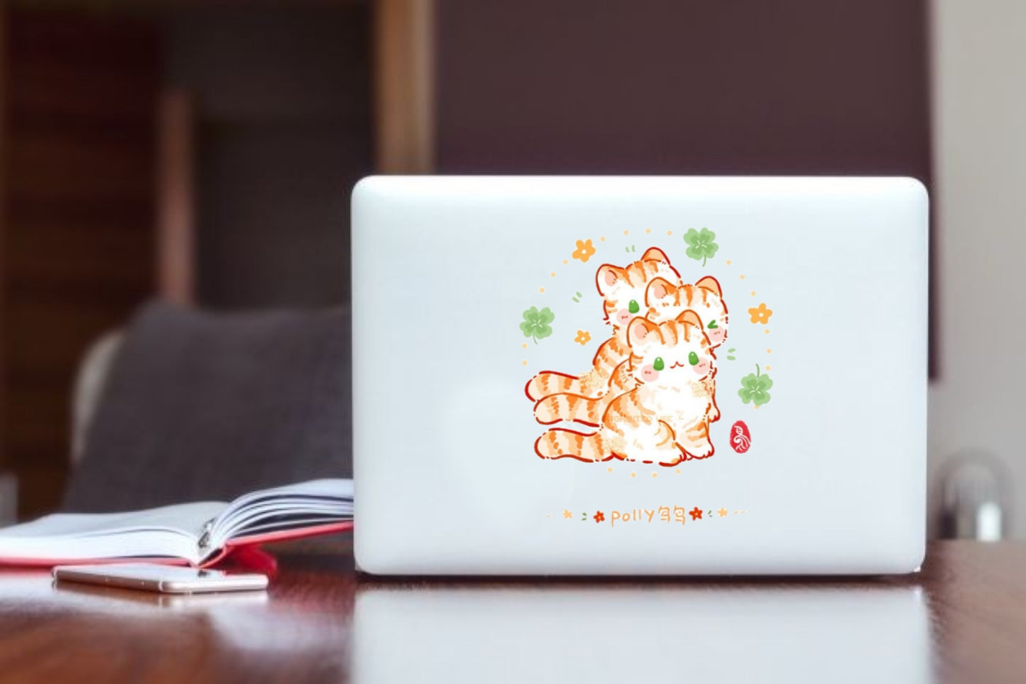 cat Laptop Sticker 116