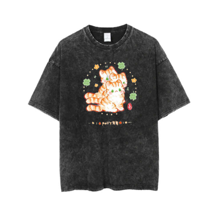 cat One Size t- shirt Washed 116