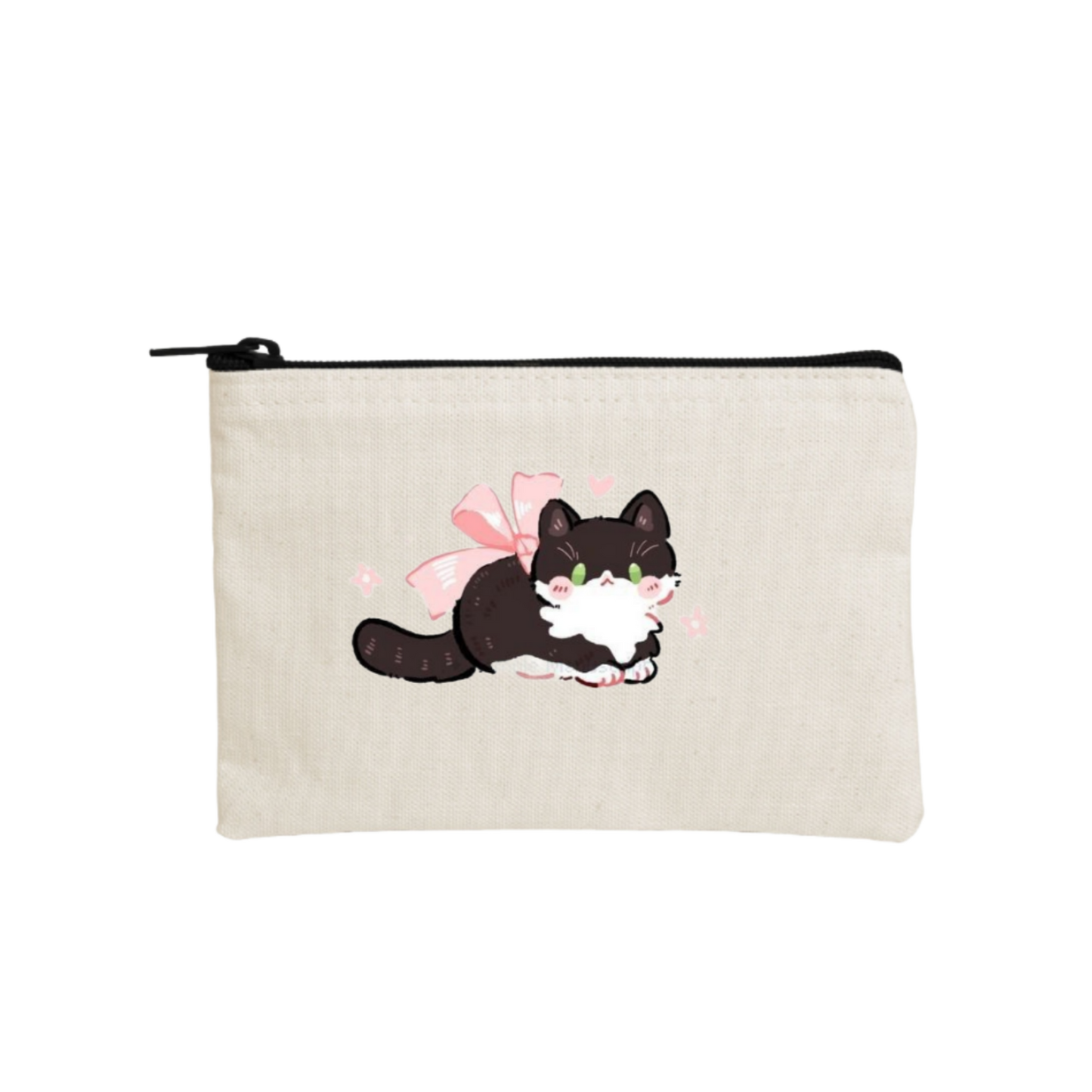 cat wallet pencil case Beige 116