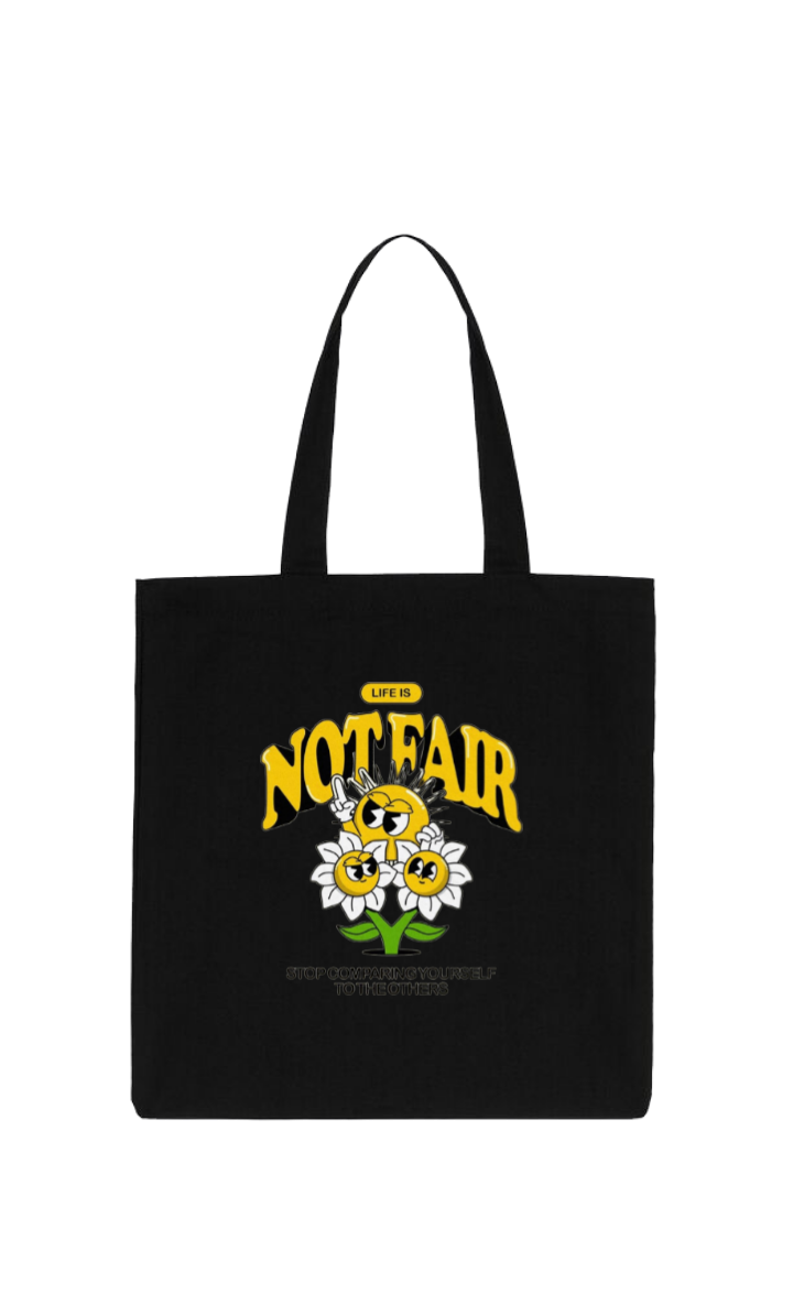 TEAR NO tote bag Black 117