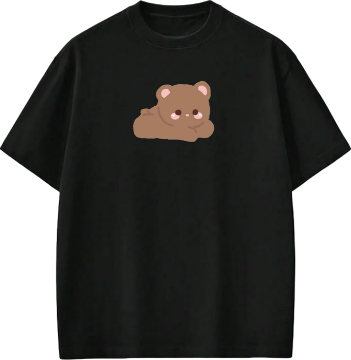 bear t- shirt Black 11