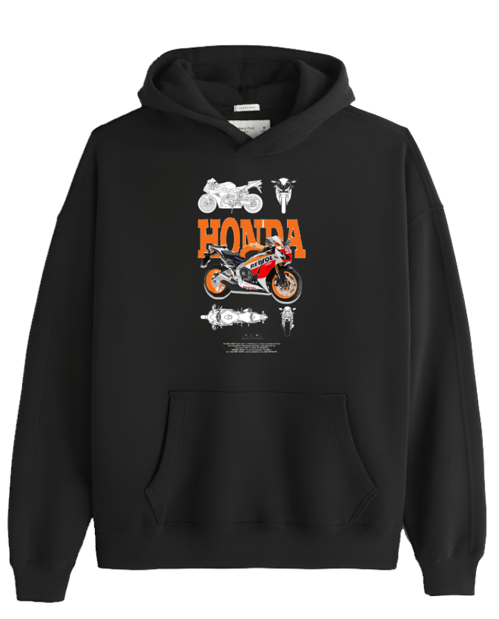 MOTOR CYCLE One Size hoodie Black 11