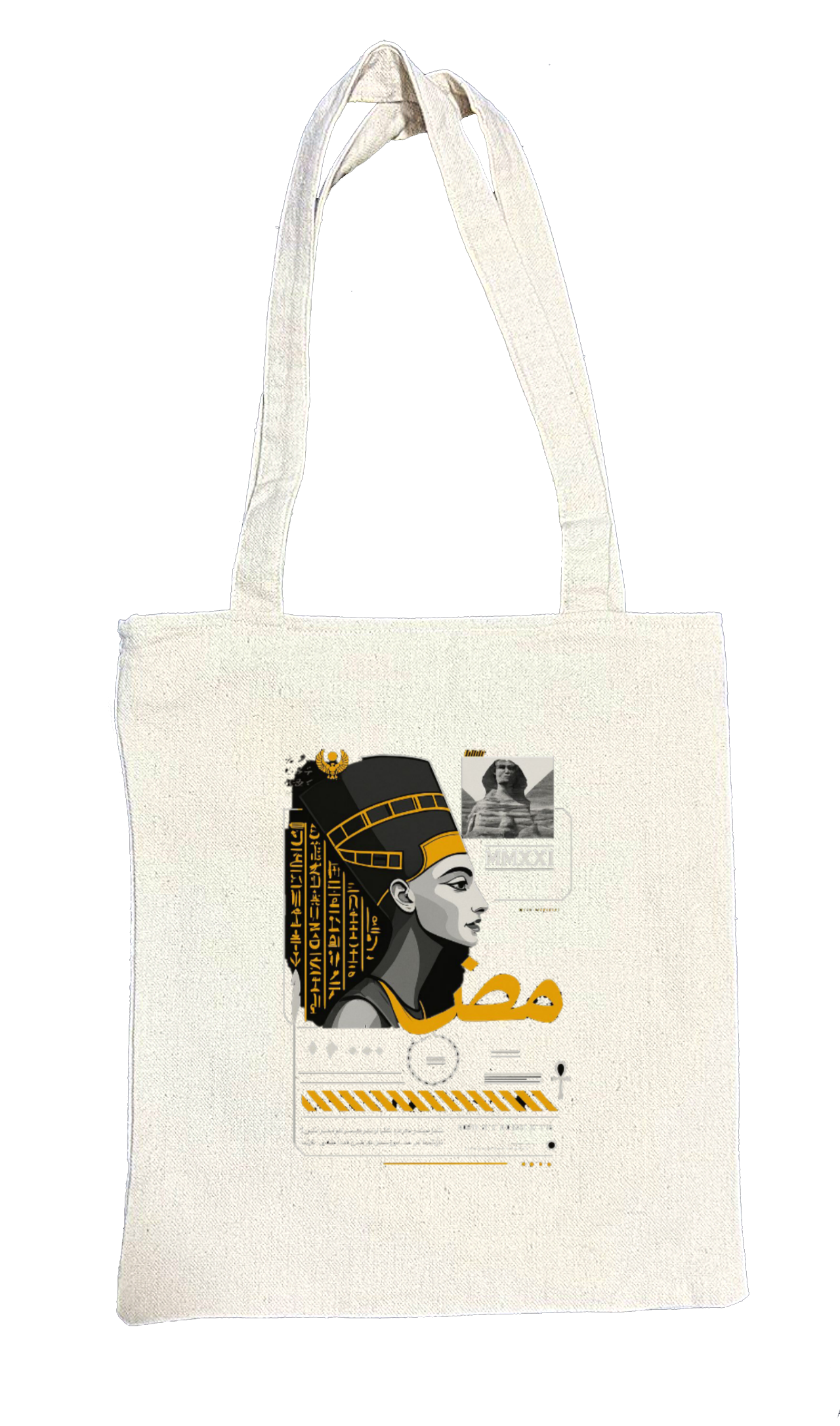 Egypt tote bag beige 11