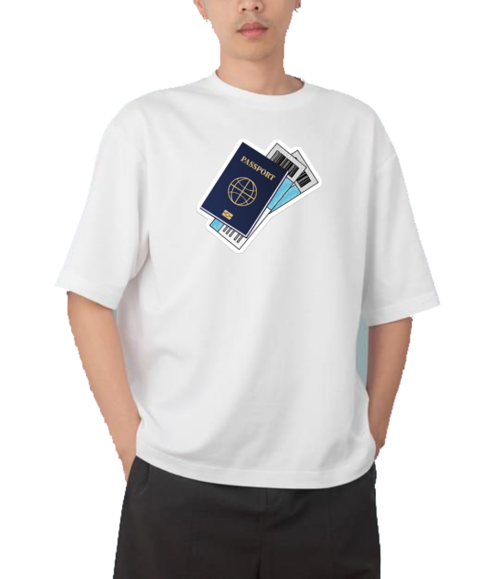 travel travellar t- shirt White 12