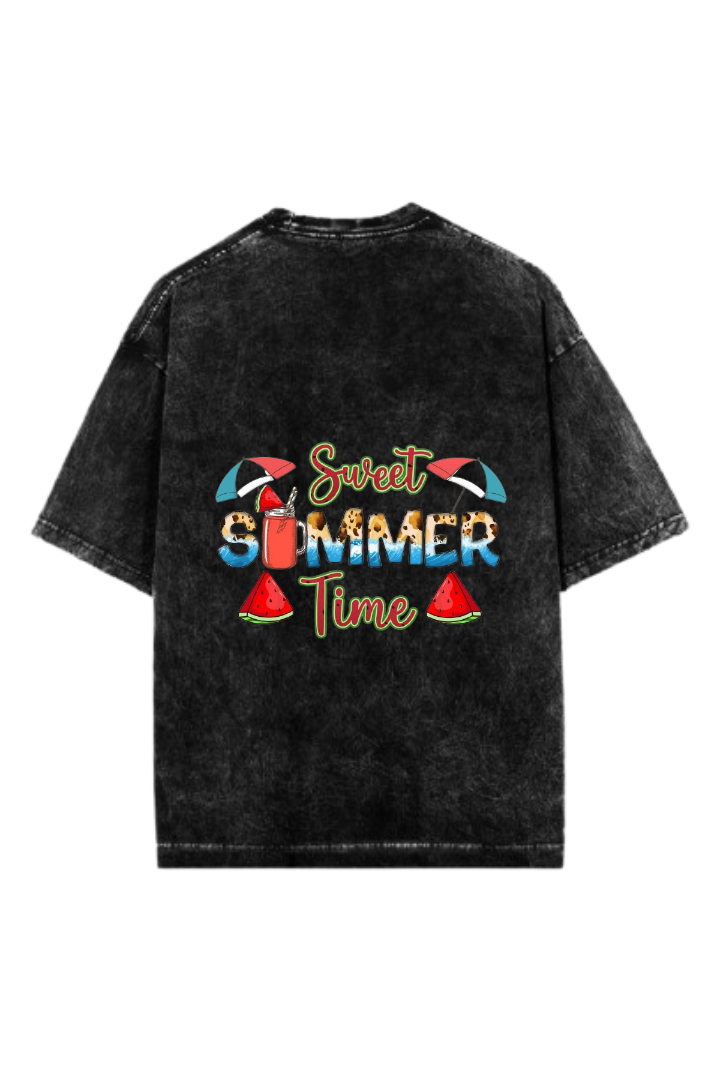 Summer Vibes One Size t- shirt Washed Back 11