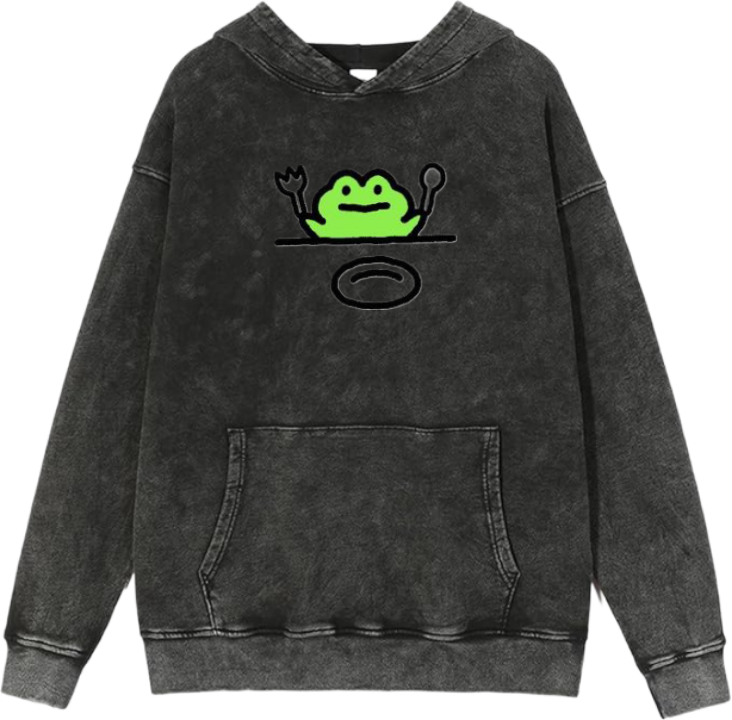 Frog Oversize Hoodie Washed 11
