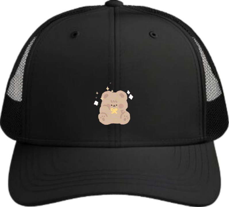 bear Baseball cap Black 11