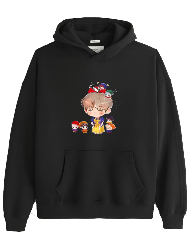 BTS One Size hoodie Black 11