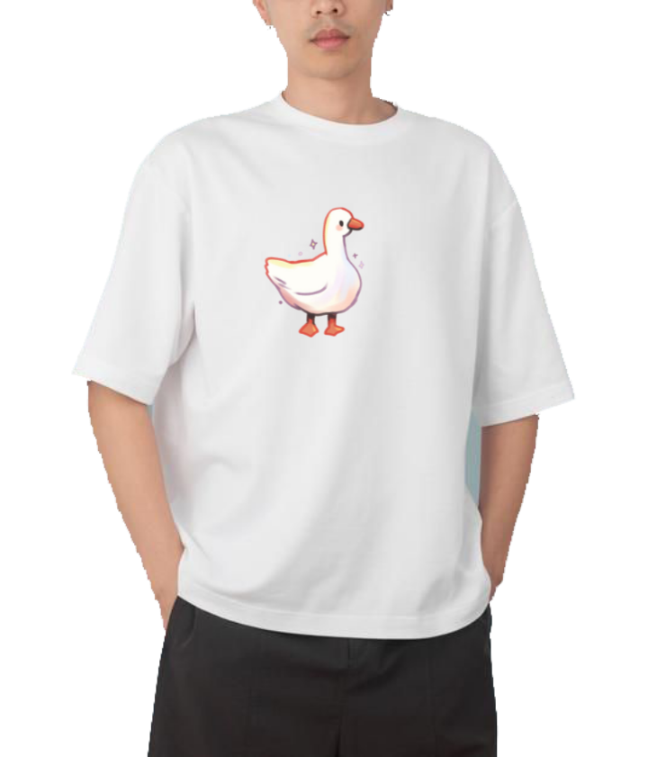 duck One Size t- shirt White 11