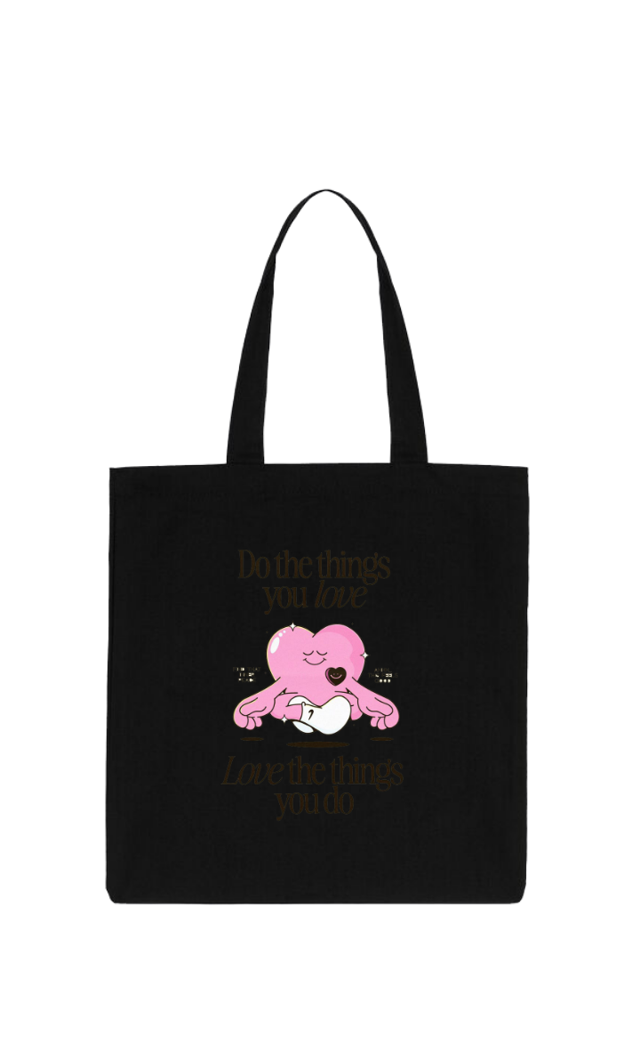Do the things you love tote bag Black 11