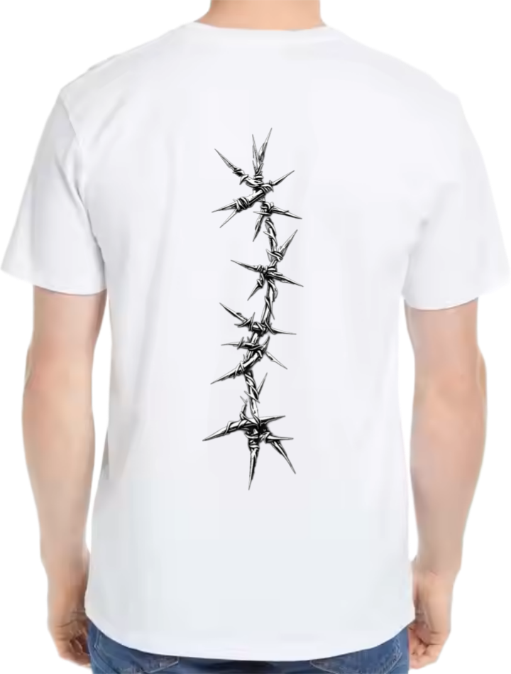 Goth Oversize t- shirt White Back 11