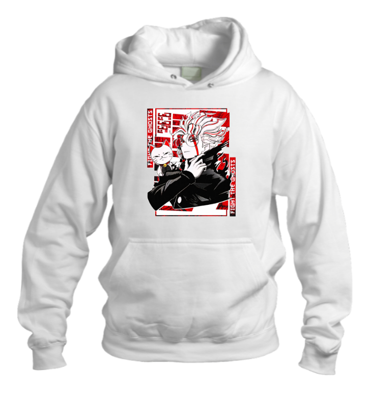 RANDOM ANIME GIRL Oversize Hoodie White 11
