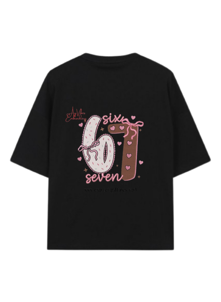 67 designs One Size t- shirt Black Back 11