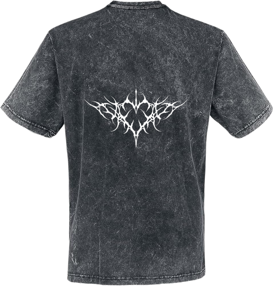 Goth t- shirt Washed Back 11