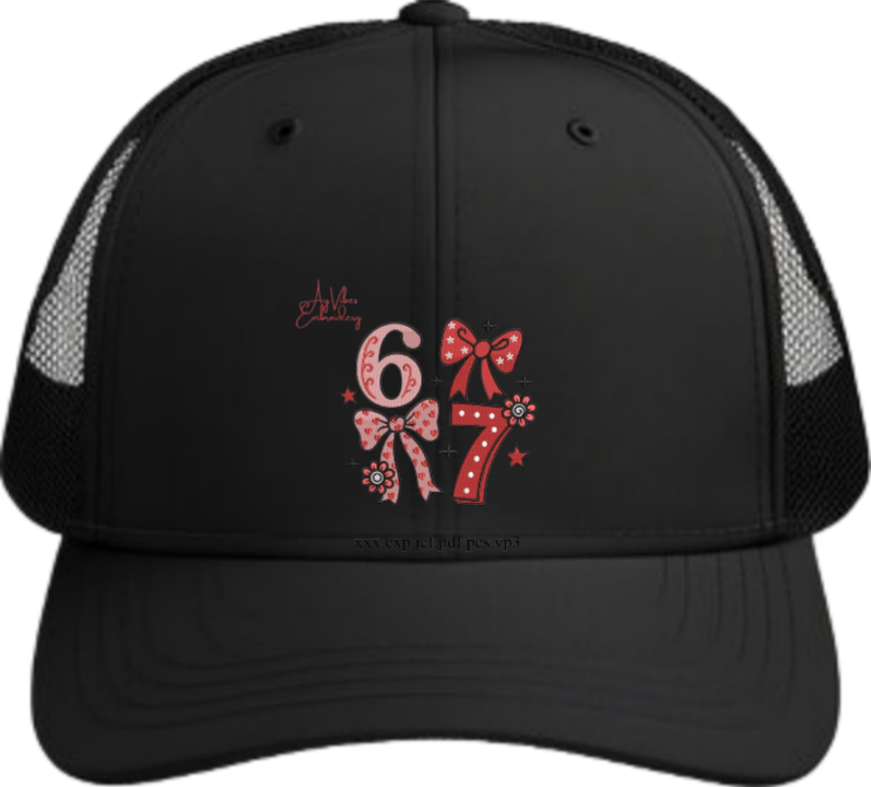 67 designs Baseball cap Black 11