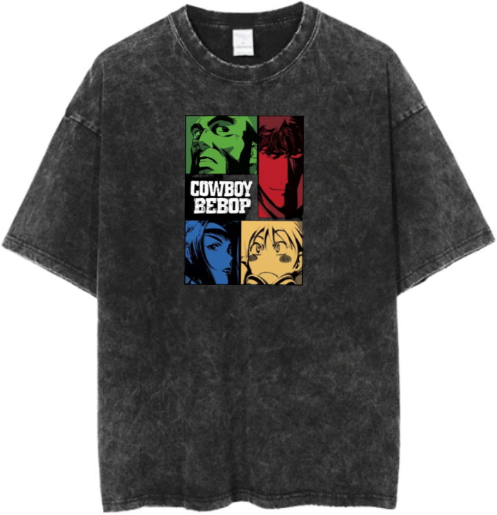Cowboy Bebop t- shirt Over Size Washed 11