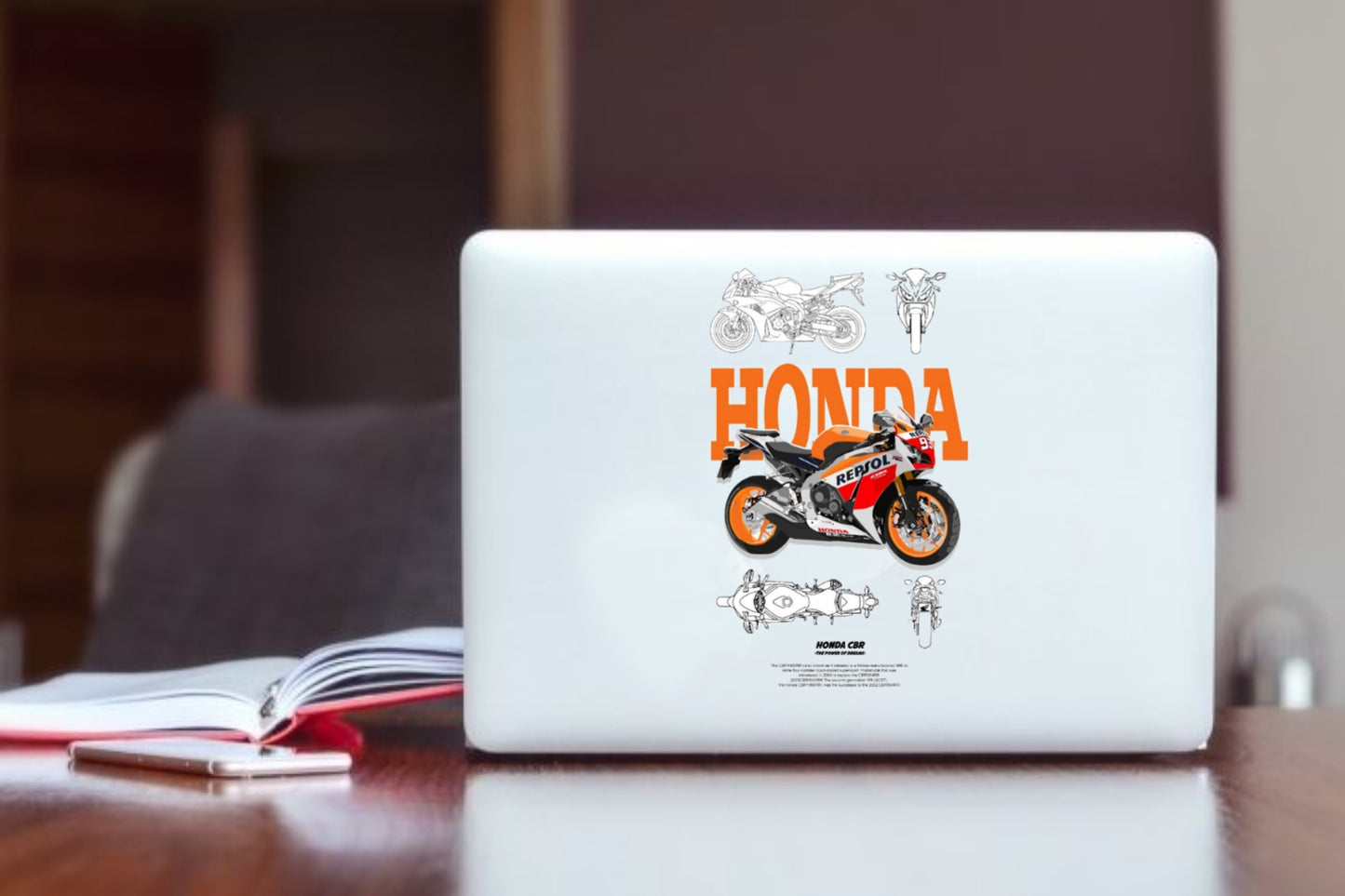 MOTOR CYCLE Laptop Sticker 11