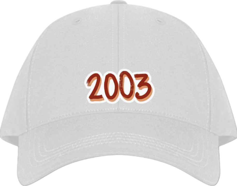 age Baseball cap White 2003