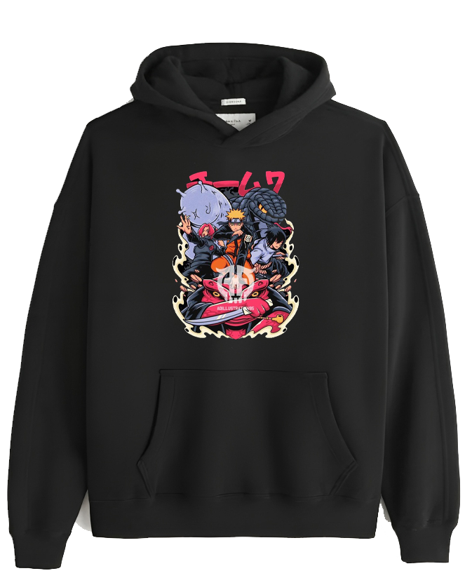 Naruto Shippuden One Size hoodie Black 11