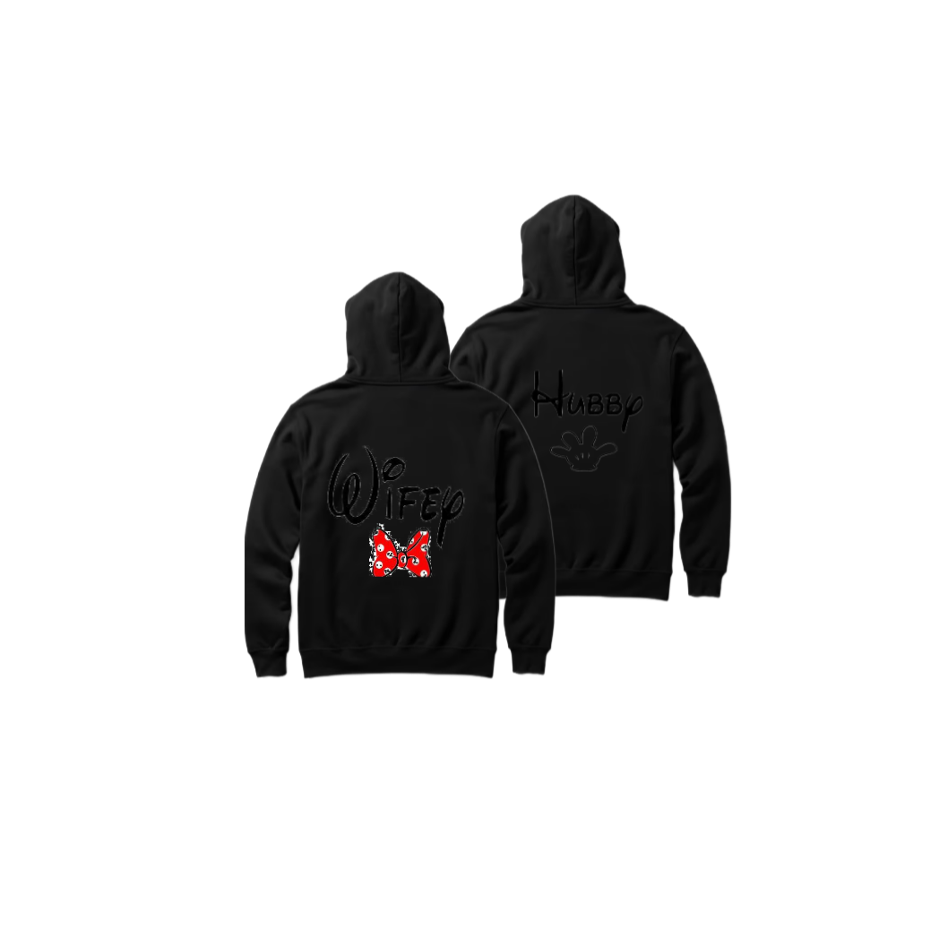 VaIentine coupIe Oversize Hoodie Cables Black Back 11