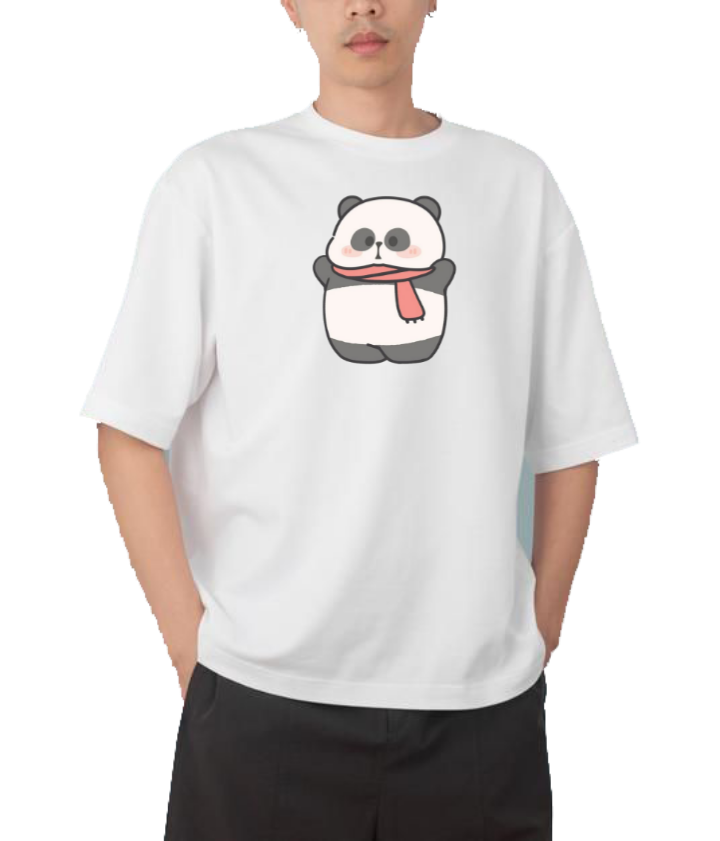 PANDA Oversize Hoodie White 11