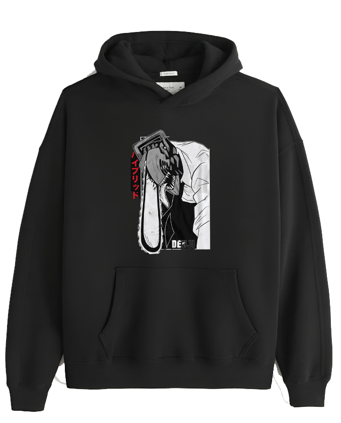 Chainsaw Man One Size hoodie Black 11