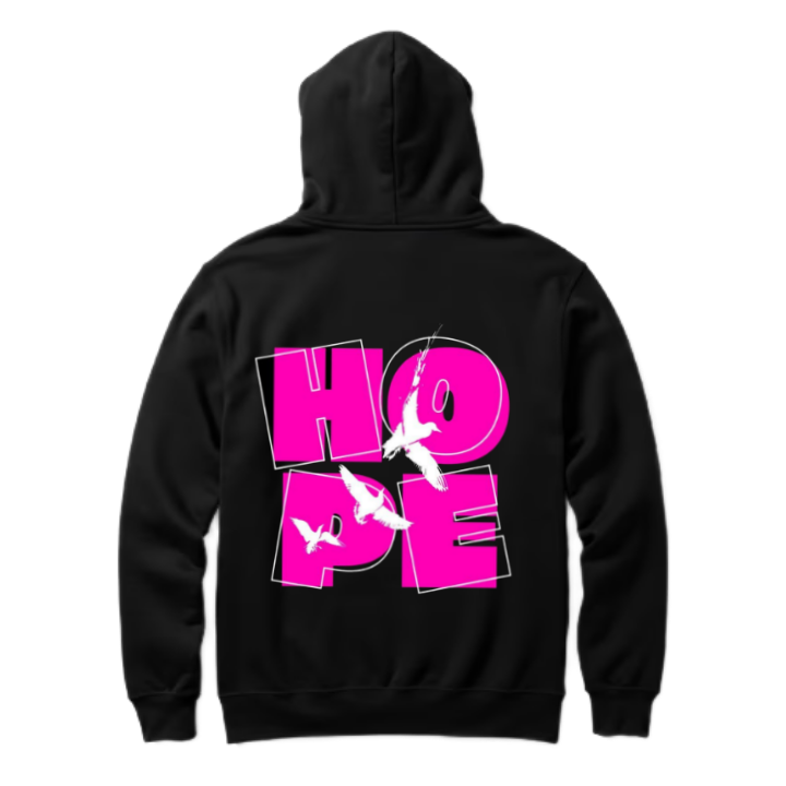 HOPE One Size hoodie Black Back 121