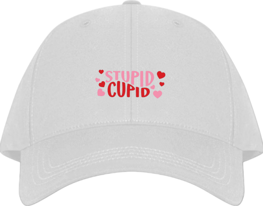 STUPID CUPID Baseball cap White 117