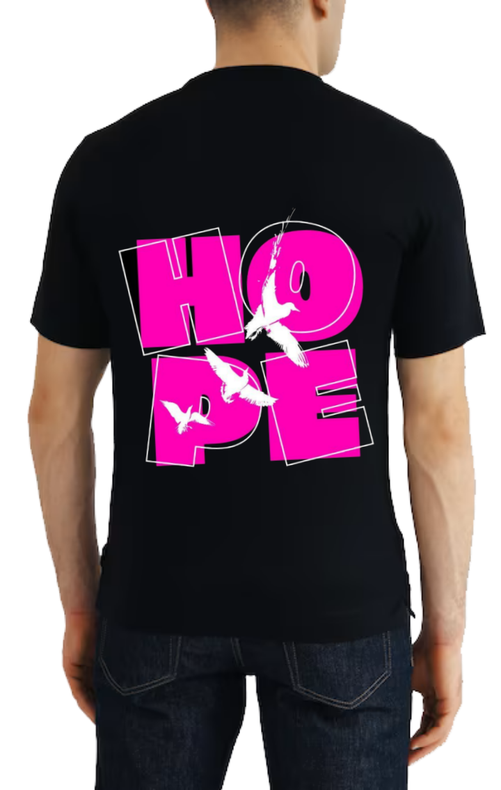 HOPE t- shirt One Size Black back 123