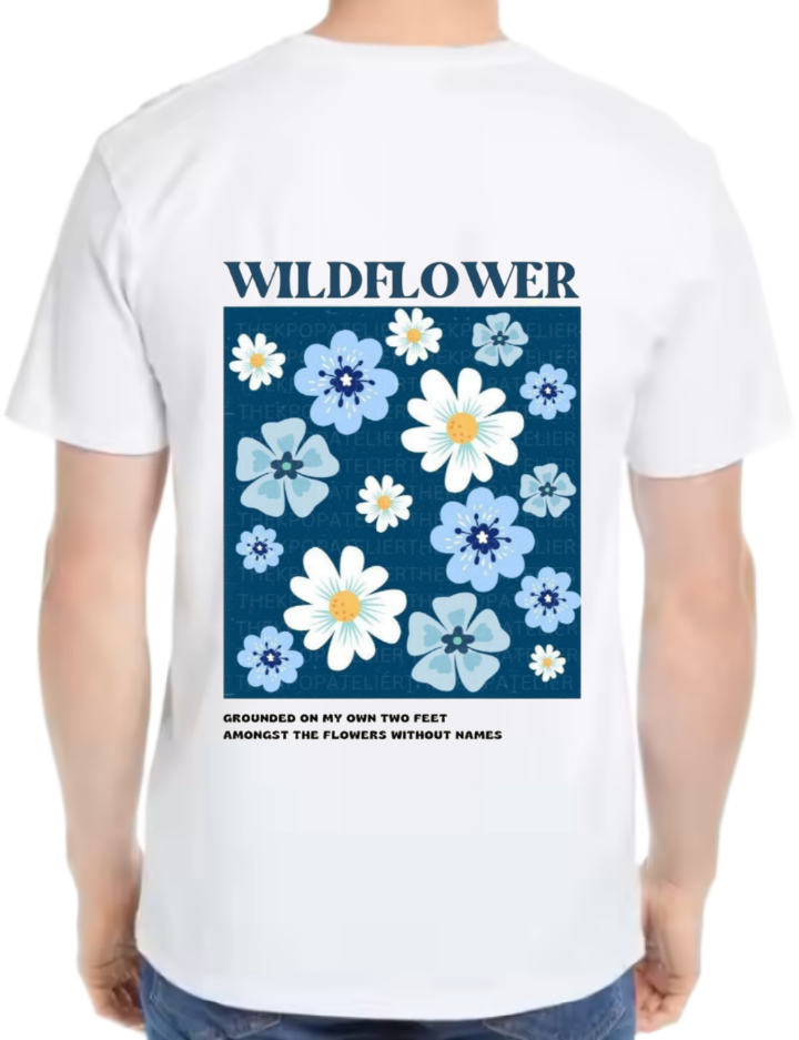 WILDFLOWER t- shirt One Size White back 128
