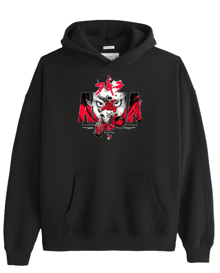 RANDOM ANIME GIRL Oversize Hoodie Black 12
