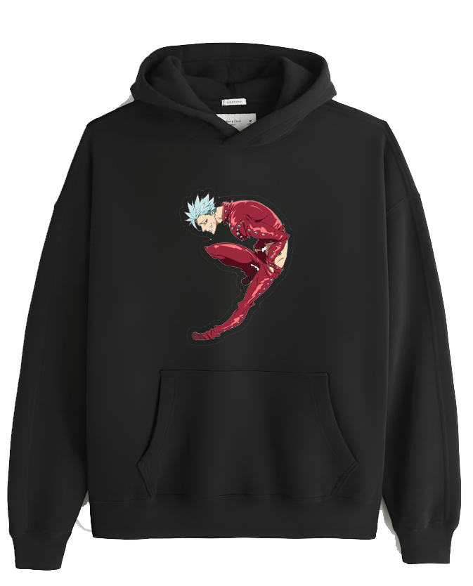 Anime Nanatsu no taizai seven deadly sins Oversize Hoodie Black 12