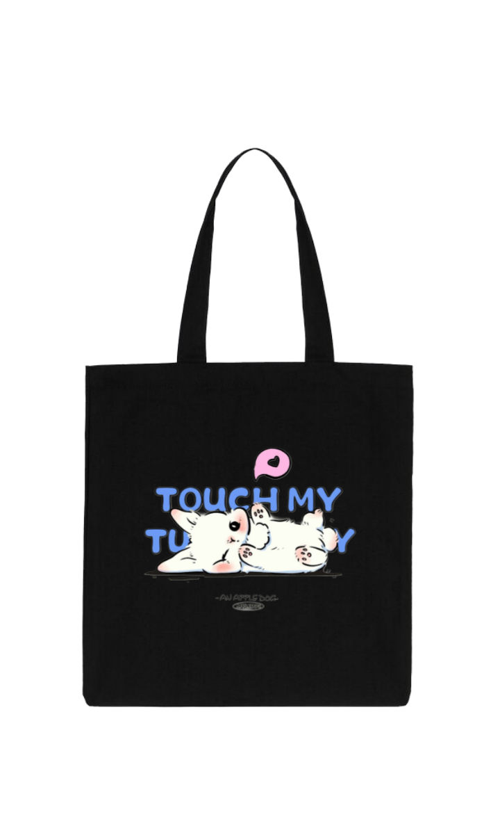 TOUCH MY TU -AW APPLE bon tote bag Black 71