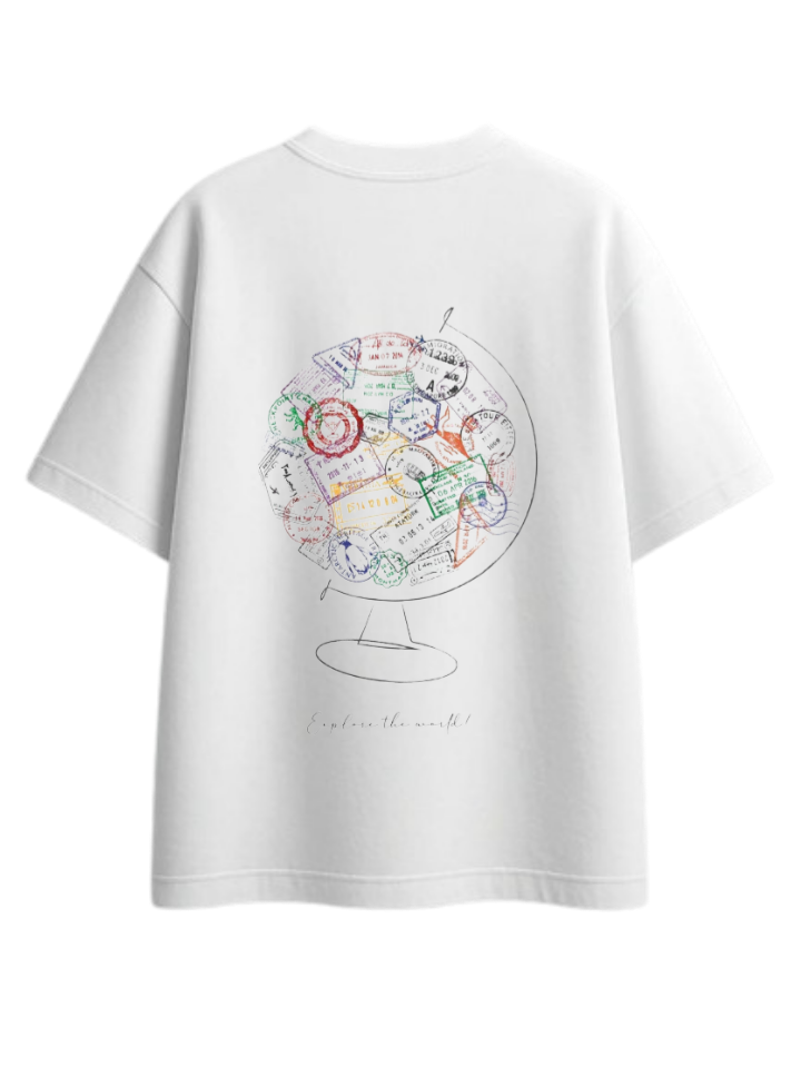 travel travellar t- shirt White Back 12