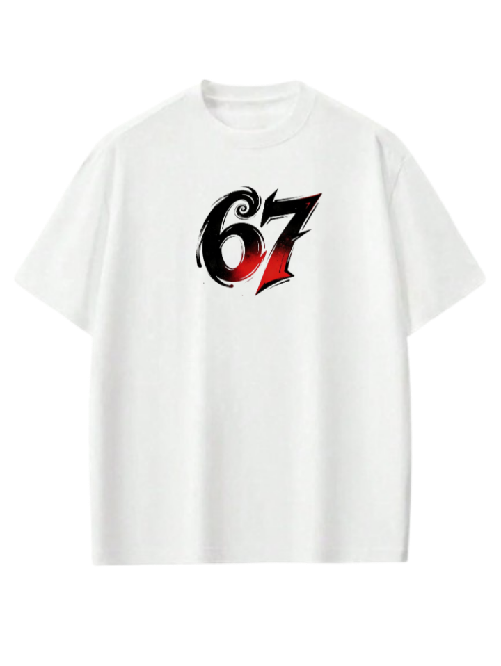 67 designs One Size t- shirt White 12