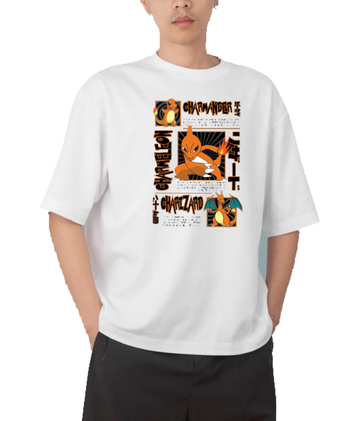Digimon Adventure t- shirt Over Size White 12