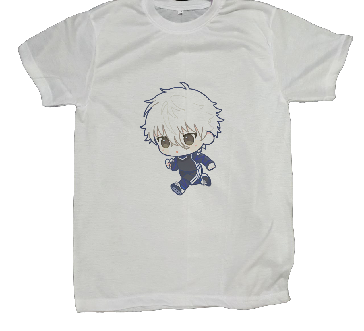 blue lock t- shirt fat White 12