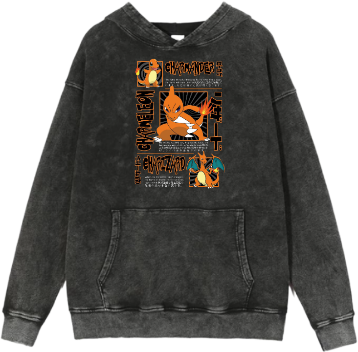Digimon Adventure Over Size hoodie Washed 12