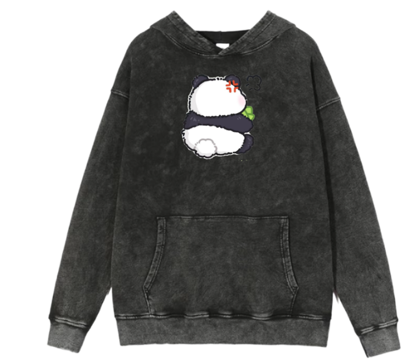 PANDA Oversize Hoodie Washed 12