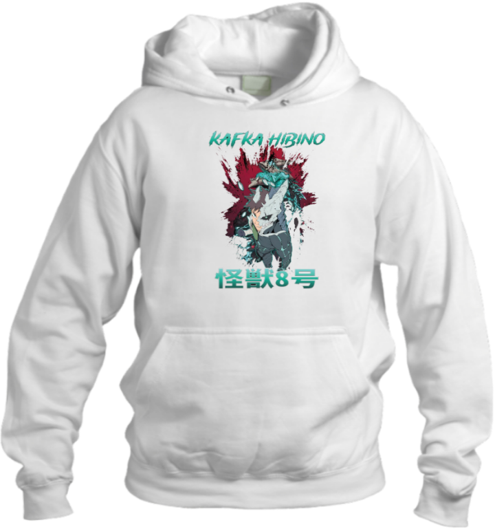 Kaiju No. 8 Over Size hoodie White 12