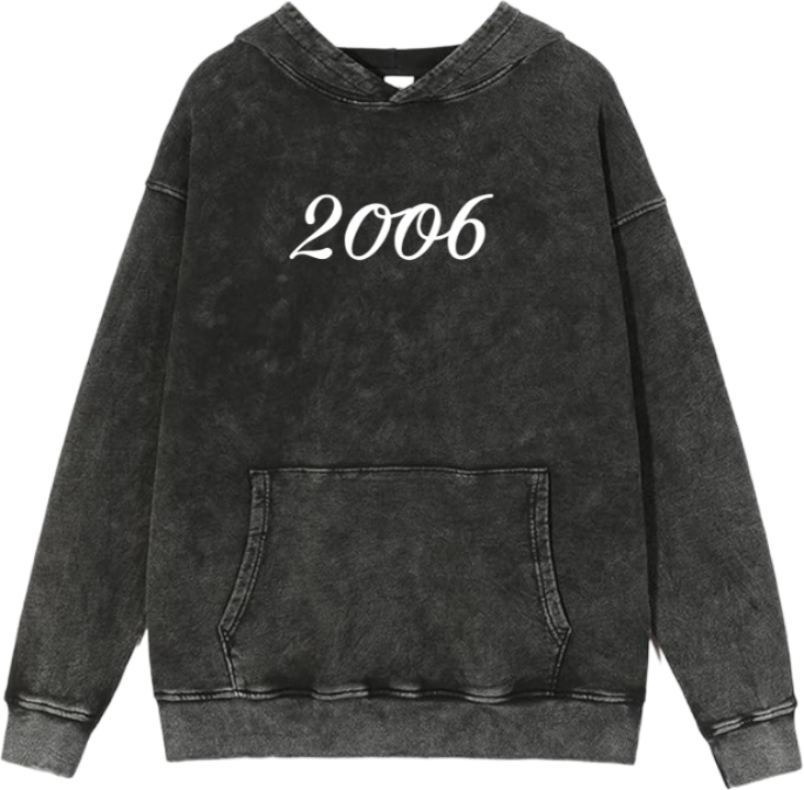 age Oversize Hoodie Washed gray 2006