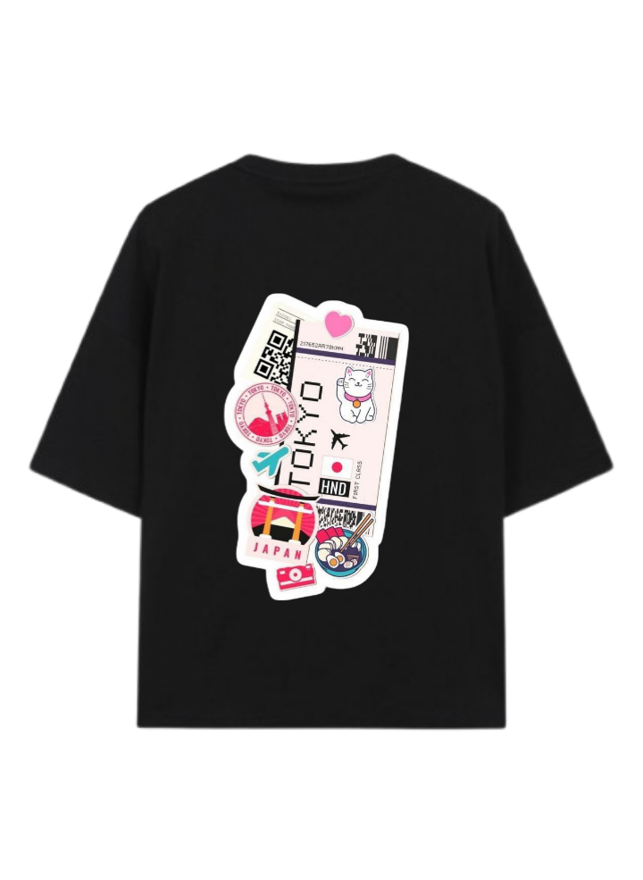 travel travellar t- shirt Black Back 12