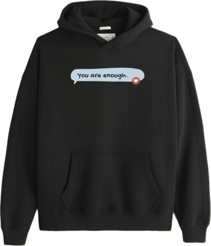 VaIentine coupIe Oversize Hoodie Black 12