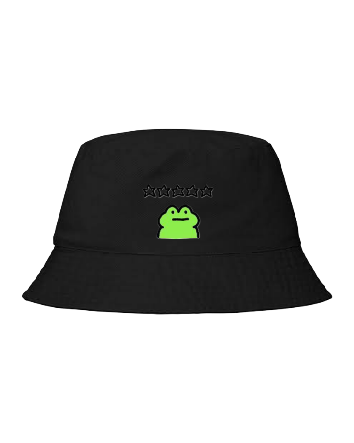 Frog Bucket hat Fishman hat cap Black 12