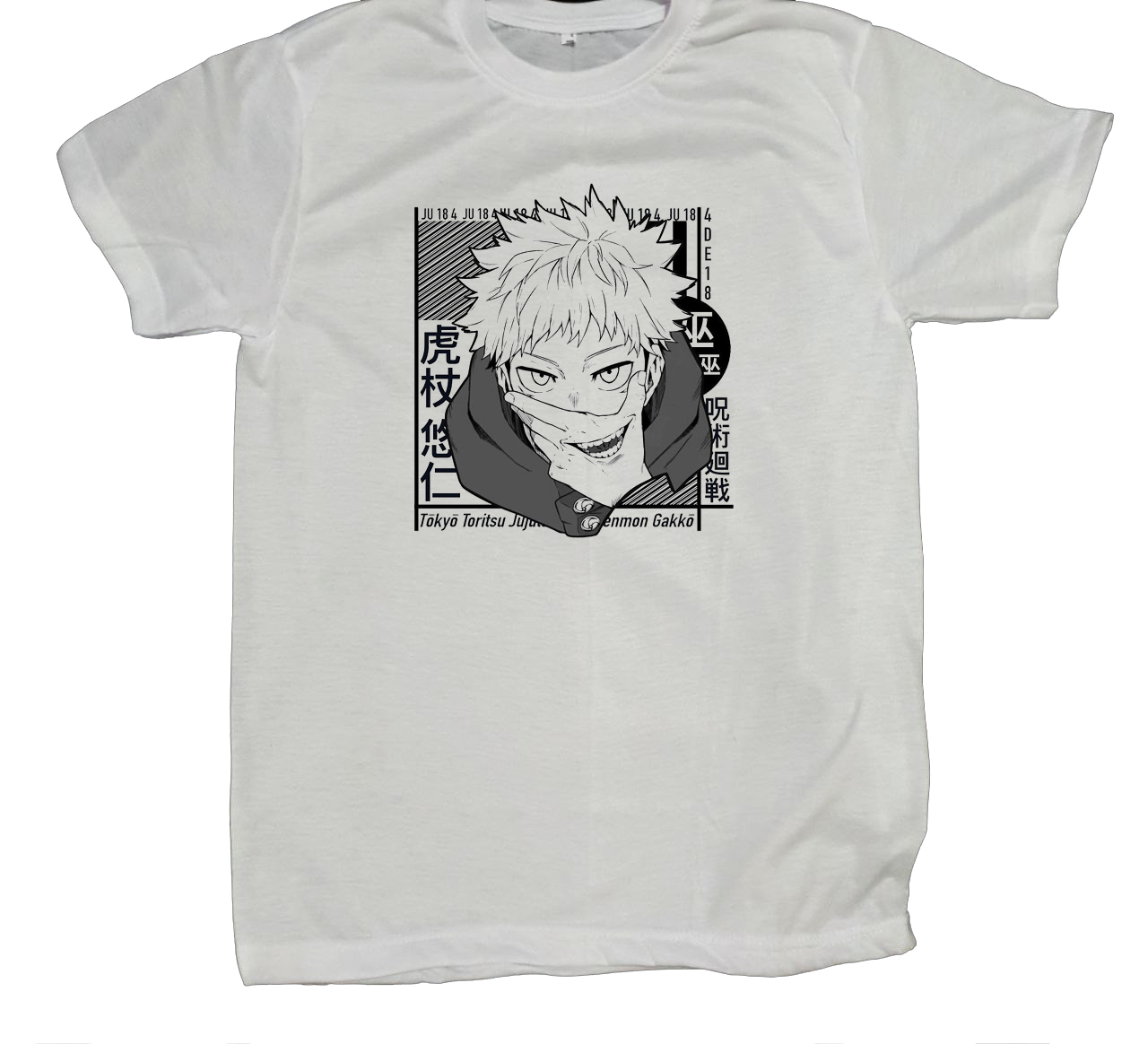 tjujutsu kaisen GOJO fit t- shirt White 22