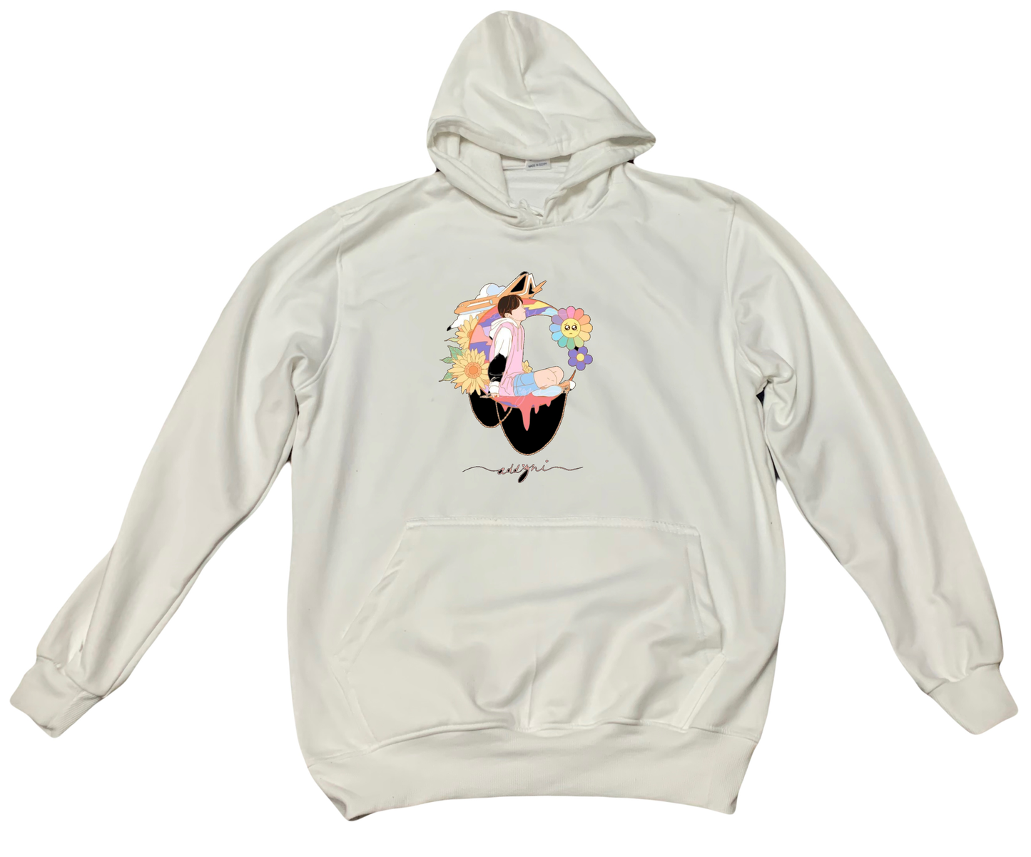 BTS One Size hoodie White 12