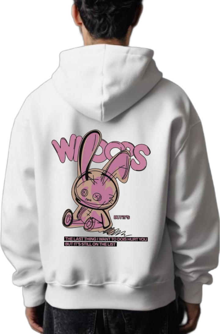 The Last Thing I Want To Do Is Hurt You One Size hoodie White Back 12