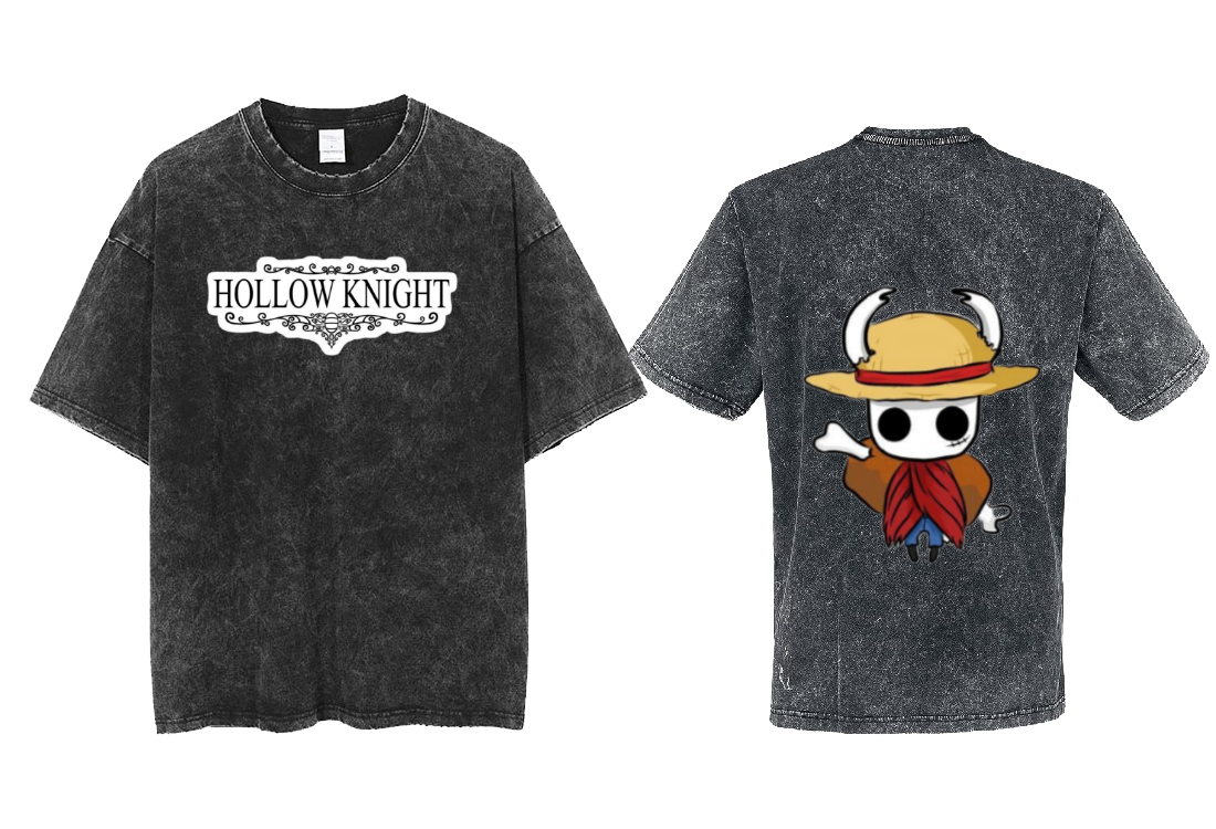 Hollow Knight t- shirt One Size Washed Back 12